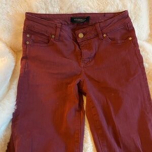 Liverpool burgundy jeans size 6